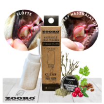 Zooro ujjra húzható fogkefe + fogpor