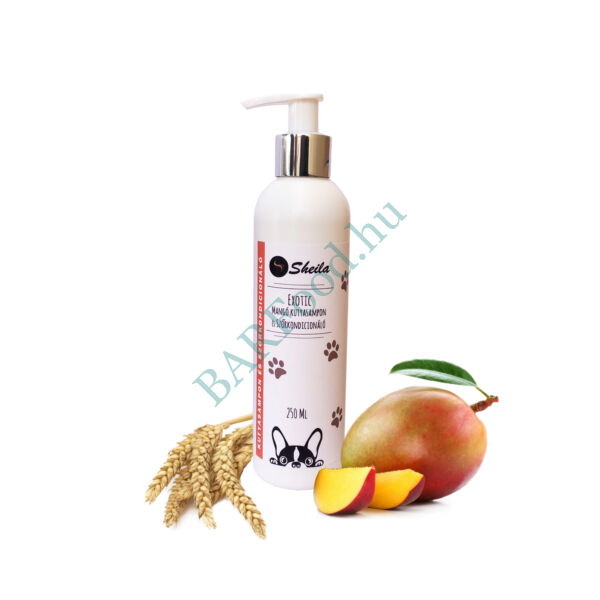 Exotic mangó natúr kutyasampon és szőrkondicionáló - 250ml