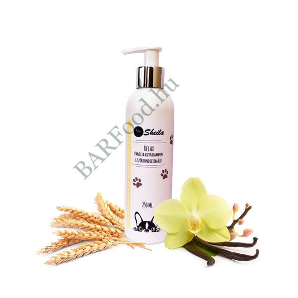 Relax vanília natúr kutyasampon és szőrkondicionáló - 250ml